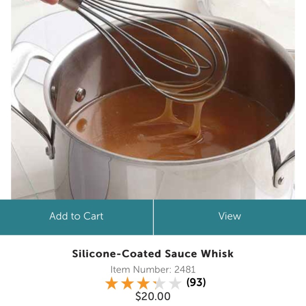 Pampered Chef Silicone Coates Whisk